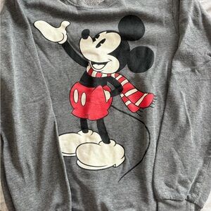 Disney Gray Mickey Mouse Pullover
